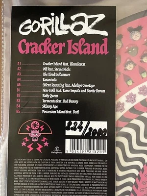 Gorillaz - Cracker Island Zoetrope Vinyl LP Blood Records #824 Low numbered!!! - Image 1 of 4