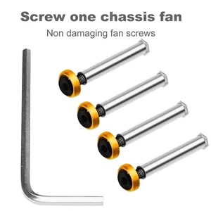 Design Fan Screws Fan Screws Radiator Fan Mounting Screws for Pc Operation 4pcs - Afbeelding 1 van 9
