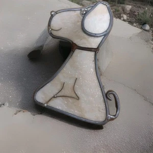 Snoopy Acchiappasole in Vetro Colorato Vintage5x3 - Foto 1 di 4