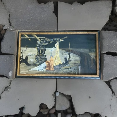 复古原创 MCM 超现实油画 作者 Arosemena — 第 1/4 张图片