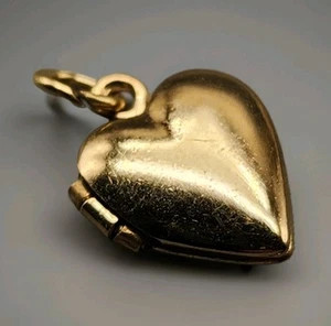 Pulsera Corazón Miniatura De Colección Dije Foto Medallón Carl Art Firmado Lleno de Oro Leer - Imagen 1 de 13
