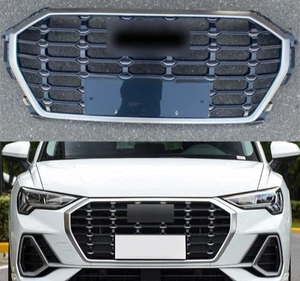 For Audi Q3 RSQ3 2020-2021 Front Bumper Grill Black Honeycomb Mesh Grille - Picture 1 of 4