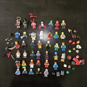 Lego Minifigure Lot Including RARE Lego Store Employee 100 Lego Stores  - Picture 1 of 24