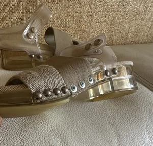 Authentische Vintage 2000er seltene PRADA Milano fabelhafte Sandalen. Größe 8 1/2 (39) - Bild 1 von 14