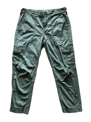 Anthropologie Nina Relaxed Cargo Pants Women 29 Green Ripstop Skater Military - Image 1 of 4
