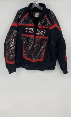 FXR Race Mens Black Red Long Sleeve Full-Zip Bullet Motorcycle Jacket Size L - Image 1 of 4