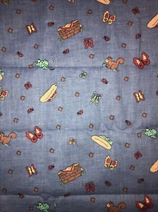 The Whole Country Caboodle Spectrix Blue  Cotton Fabric 1/2 Yard (18 By 45”) - Picture 1 of 3