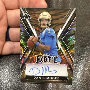 2023 Leaf Exotic Multi-Sport Young Stars Auto RC Rookie 1/4 Dante Moore Tiger - Picture 1 of 2