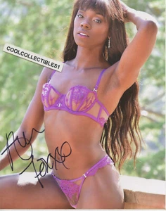 ANA FOXX "ADULT FILM VIDEO PORN STAR" IN PERSON SIGNED 8X10 COLOR PHOTO COA - Picture 1 of 1