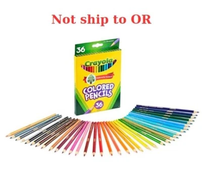 Lápices de colores Crayola - Juego de 36 quilates, artes y manualidades para niños, edades 3+ Foto 1 de 4