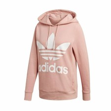 adidas trefoil hoodie pink men's