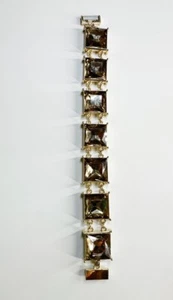 Chico’s Faux Square Crystals Magnetic Closure Bracelet  - Picture 1 of 4