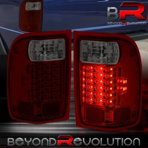 Conjunto de lentes de humo rojas cromadas para Ranger 2001-2011 luces traseras LED izquierda+derecha - Imagen 1 de 6