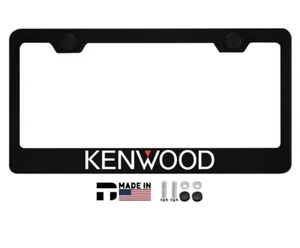 Kenwood License Plate Frame | Black Metal | Street Racing Performance  - Picture 1 of 1