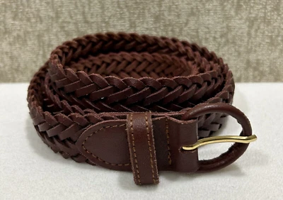 Cinturón de cuero GreatLand para hombre XXL marrón trenzado cuero de vaca dividido genuino Foto 1 de 4