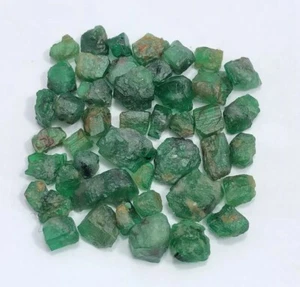 25 Carat Faceted Quality Natural Emerald Rough Lot from Swat PAK Loose Gemstone - Picture 1 of 22