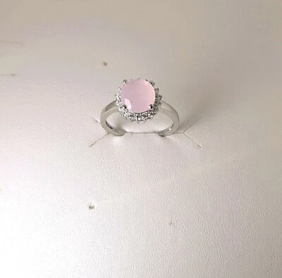 Anello Donna Lotus Silver LP3791-3/114 In Argento Con Cristallo Rosa E Zirconi - Immagine 1 di 2