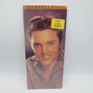 Elvis Presley Commemorative Issue The Top Ten Hits CDs Long Box 2 Disc Set - Picture 1 of 6