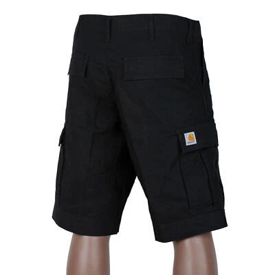 Carhartt WIP Regular Cargo Short Noir Ripstop Bermuda - Photo 1/4