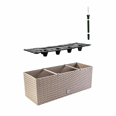 Flower Boxes Watering System insert Flowerpot 51cm Garden Mocha - Image 1 of 4