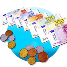71-tlg. Kaufladen Spiel Geld Kunstoff Papier Münzen Euro Kasse Spielgeldscheine
