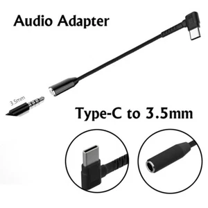 Adaptador extendido de audio con conector auxiliar de audio USB a 3,5 mm en forma de L tipo C - Imagen 1 de 6