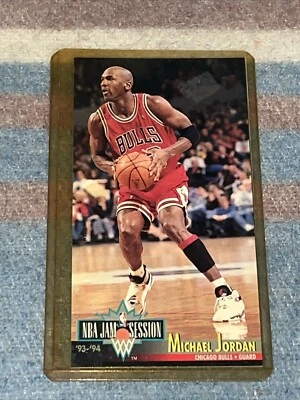 1993-94 Fleer NBA Jam Sessions #33 MICHAEL JORDAN CHICAGO BULLS  THE LAST DANCE  - Image 1 of 4