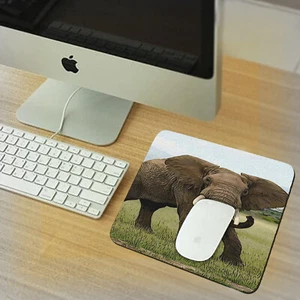 African Elephant Mousepad Rubber Rectangle Thick - Picture 1 of 1
