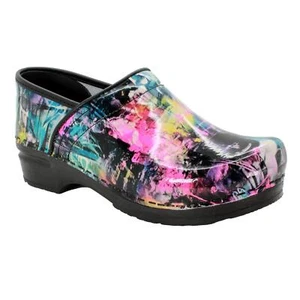 Zuecos de cuero estampados BJORK PROFESSIONAL Graffiti II - Imagen 1 de 8