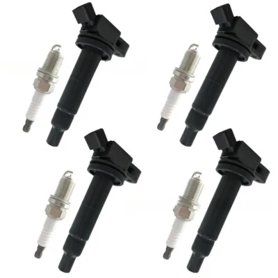 Para 4x Bobina de encendido y bujía de iridio 7092 2002-11 Toyota Camry 2,4 L UF333/ Foto 1 de 4