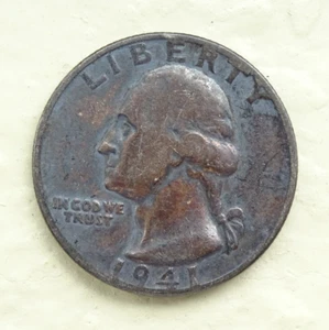 1941P Washington Quarter / Free Shipping DS1R - Picture 1 of 8