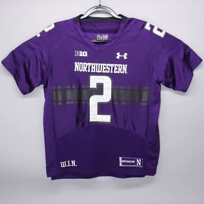 Camiseta de fútbol Under Armour Northwestern Wildcats 2 juvenil grande púrpura Big Ten Foto 1 de 4
