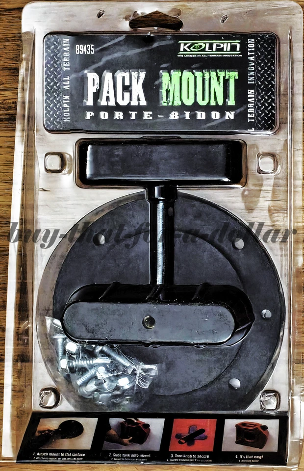 *NEW* Kolpin Pack Mount-89435-Mounts Fuel Pack To Any Drillable Surface-ATV-UTV - Image 1 of 1