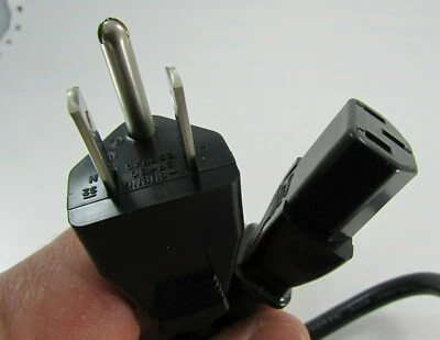 New I-Sheng 6' Power Cords, IEC 320 C13 to NEMA5-15P 10A 125V 1250W 42.50115.001 - Image 1 of 4