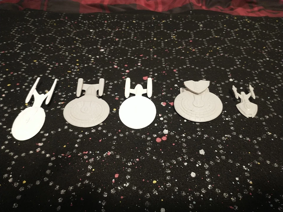 Star Trek SFB Federación Flagships Escala Empuje Completo Wargaming Naves Foto 1 de 4