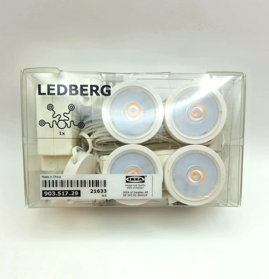 Ikea Ledberg Led spotlight Set Model 903.517.29 - New - Image 1 of 2