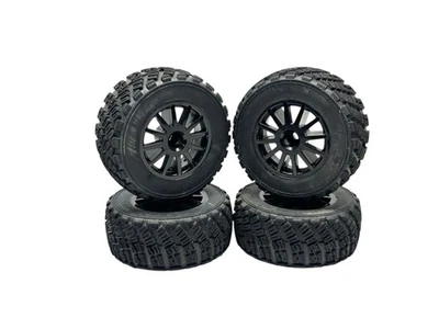 Traxxas Rally Pre-Mounted Tires W 12MM Hex Wheels Set Of 4 Rc Part #16918 - Image 1 of 4