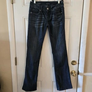 Vigoss Studio The Hampton Boot Womans Size 27 3/4 Stretchy Blue Denim Jeans Y2K - Picture 1 of 8