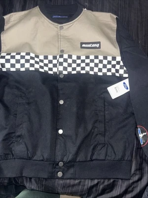 Men’s vintage ford  Mustang Checkered Jacket Size L - Image 1 of 4