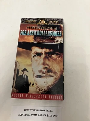 VHS Tape    For A Few Dollars More    $2.50       Shipping   $4.50/$1.00 - Image 1 of 2