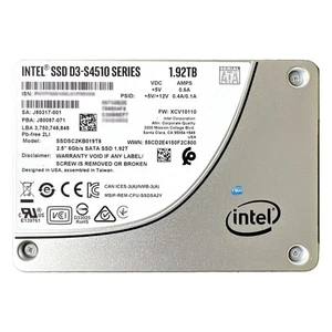 INTEL SSD D3-S4510 2.5" SATA 3 6GB/s 1.92TB Internal Solid State Drive Like 2TB - Picture 1 of 5