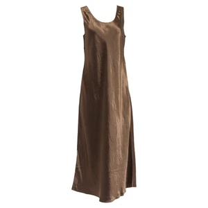 Vestido Max Mara Leisure Talite Midi en Acetato Marrón Mujer Ocre Talla 12 - Imagen 1 de 9