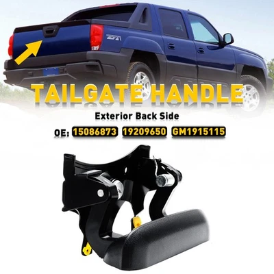 New Textured Tailgate Handle For 2002-05 Chevrolet Avalanche 1500 Base GM1915115 - Image 1 of 4