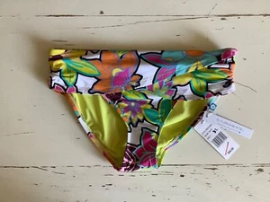 NWT Bleu Rod Beattie Colorful Floral sarong bikini bottoms SZ 4 - Picture 1 of 7