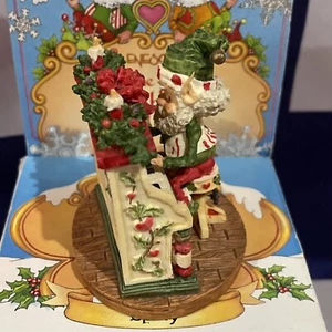 VTG Enesco The North Pole Village Spiffy Playing Piano Sandra Zimnicki 871419 - Picture 1 of 12