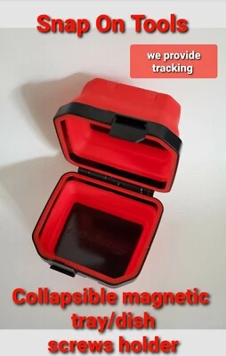 Snap On Tools magnetic tray collapsible tools parts screws holder lockable NEW!! - image 1 of 4
