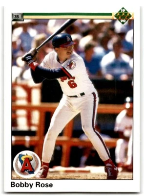 1990 Upper Deck Bobby Rose Rookie California Angels #77 - Image 1 of 2