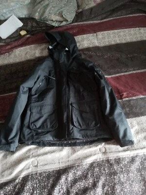 Chaqueta de esquí Camel Crown Z0W114150 negra con cremallera forrada talla grande usada Foto 1 de 4