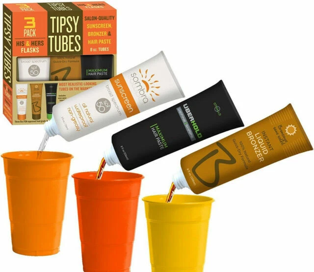 Tipsy Tubes Hidden Alcohol Flask - 8 Oz