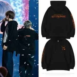 Giacca con cappuccio e zip TXT ACT PROMISE IN US merch per abito da concerto MOA - Foto 1 di 3